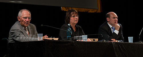 Wolfgang Schäuble, Patricia Lips, Manfred Pentz