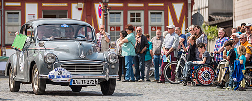 Oldtimer-Rallye Nibelungenfahrt 2014: Morris Minor 1000, Baujahr 1958