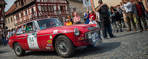 Oldtimer-Rallye Nibelungenfahrt 2014: MG C GT, Baujahr 1968